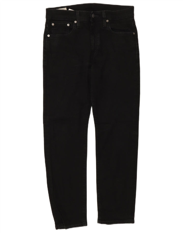 Levi's Masculino 502 Tapered Jeans W30 L30 Algodão Preto