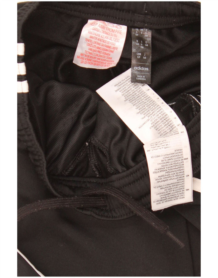 Calças de treino Adidas meninos 9-10 anos poliéster preto