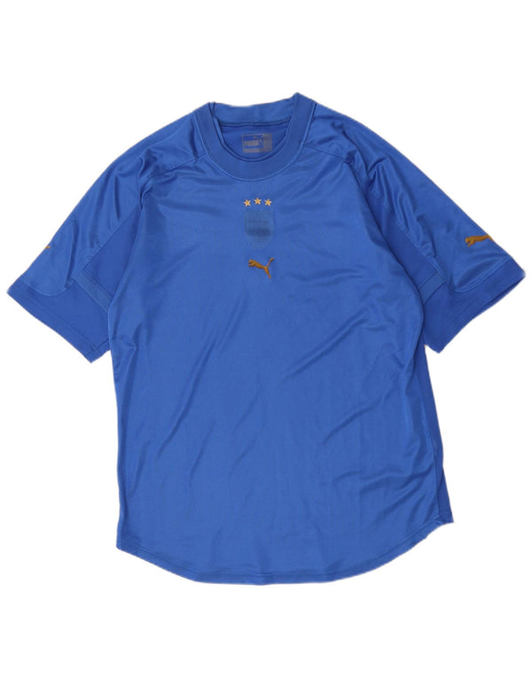 Camiseta masculina Puma Top Azul Médio Poliéster