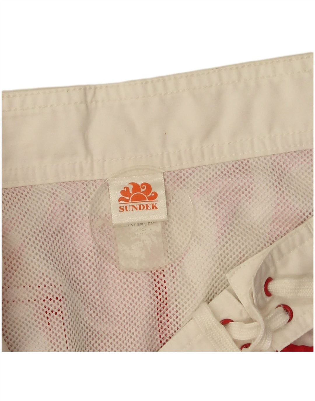 Shorts de natação masculino Sundek poliéster floral vermelho médio