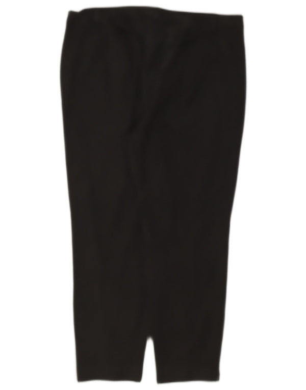 Calça feminina Marks & Spencer para terno curto Reino Unido 16 grande W34 L25 preta