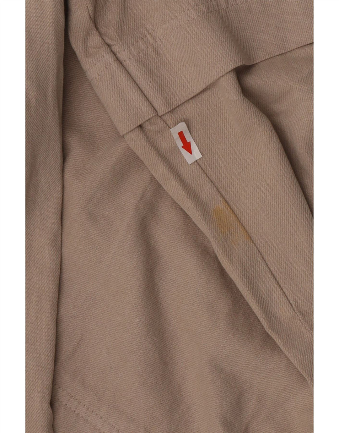 Calça cargo feminina Zara com perna larga pequena W26 L33 bege