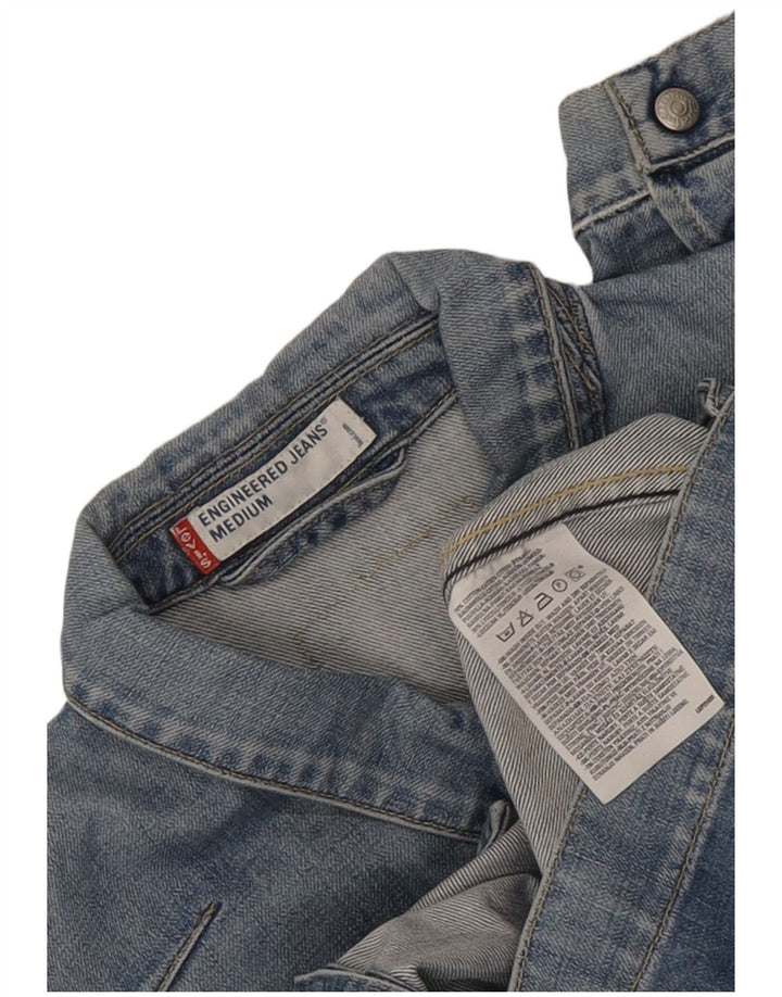 Jaqueta jeans feminina Levi's Engineered UK 14 algodão azul médio