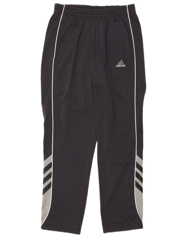 Calça de treino masculina Adidas UK 40/42 médio preto colorblock poliéster