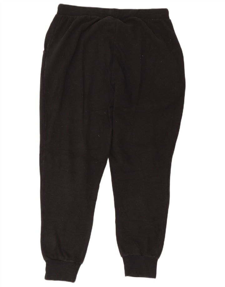 Calça de treino masculina Kappa Joggers grande algodão preto