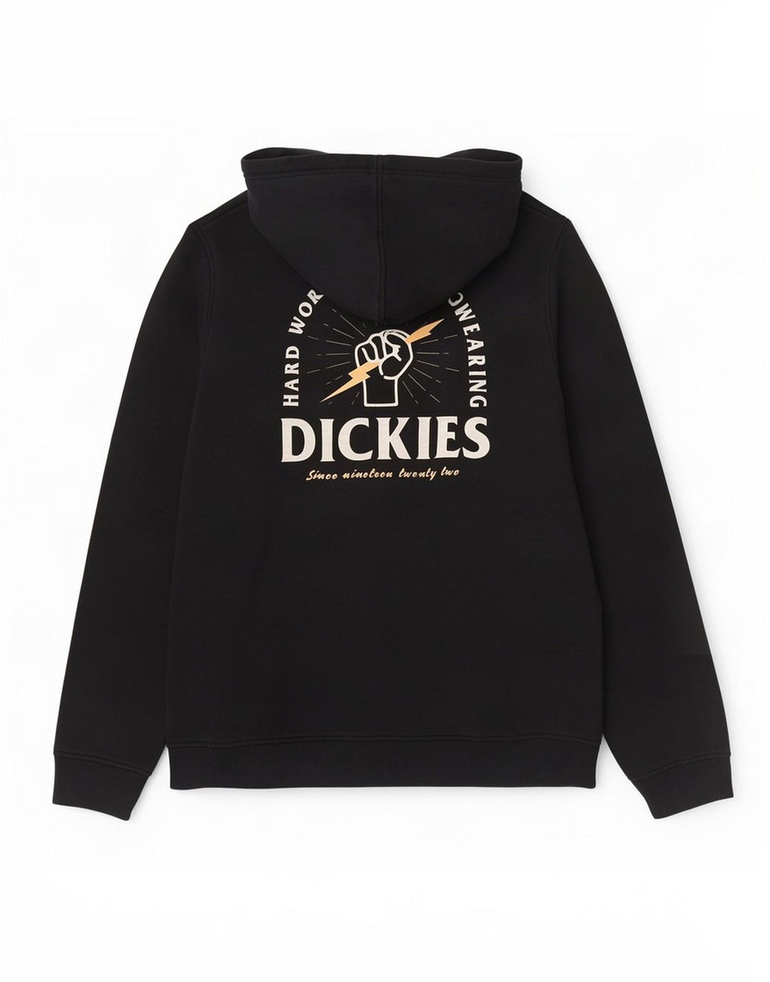 Suéter com capuz gráfico masculino Dickies algodão preto médio