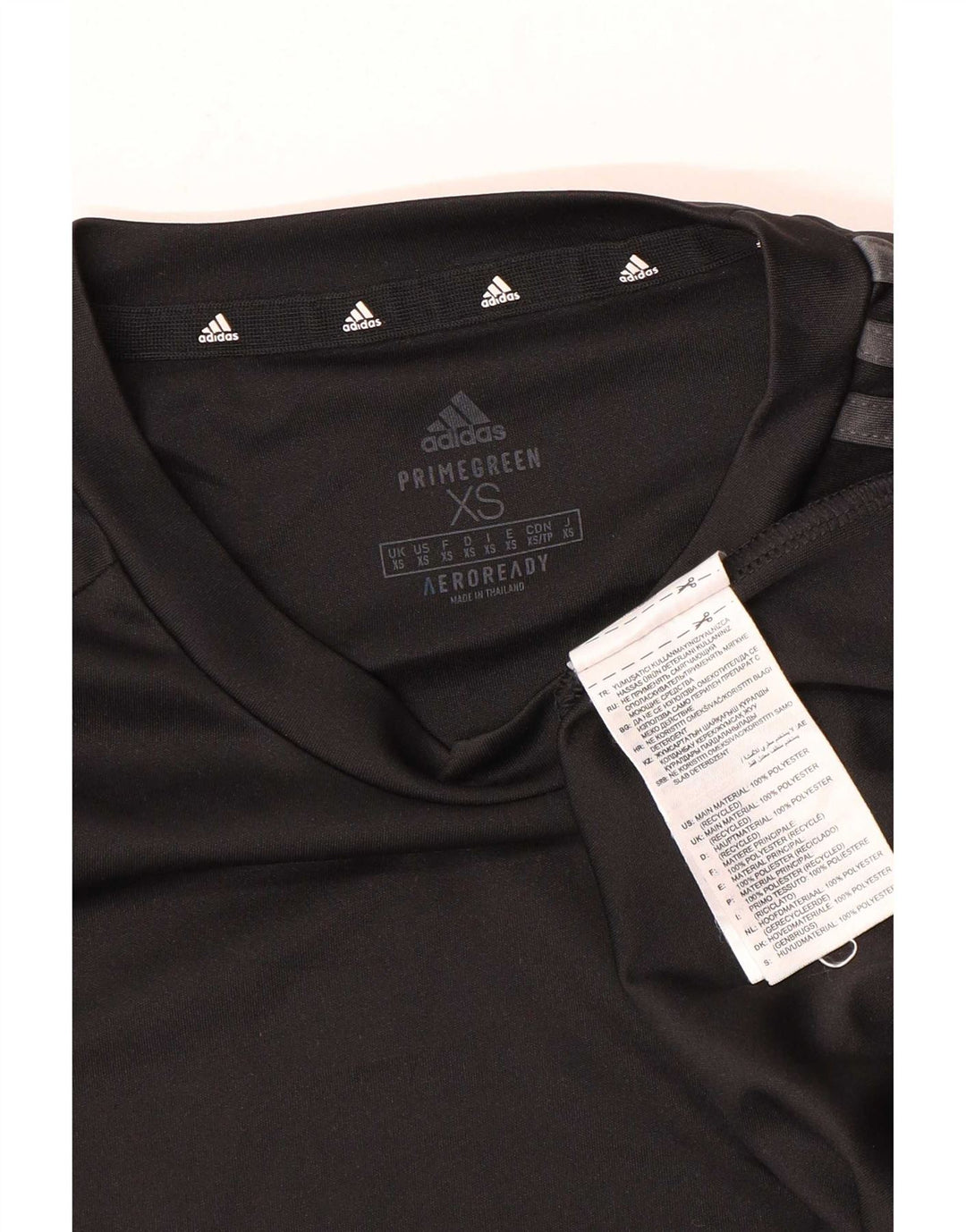 Adidas Mens Aeroready Camiseta Top XS Poliéster Preto