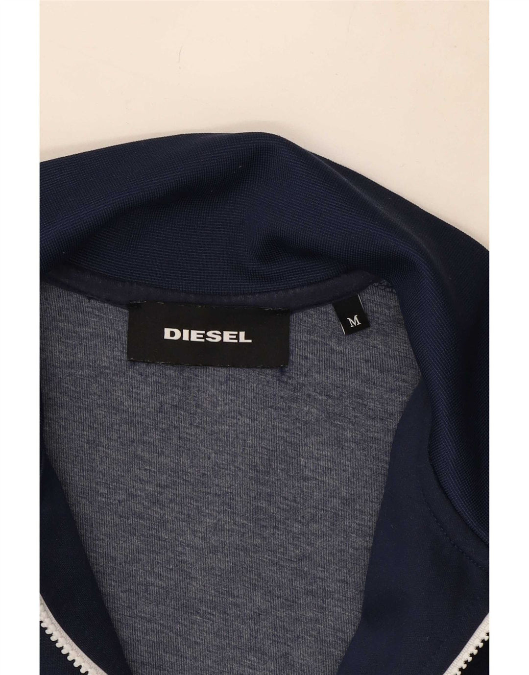 Poliéster de Colourblock dos azuis marinhos médios do revestimento superior do fato de treino dos homens diesel