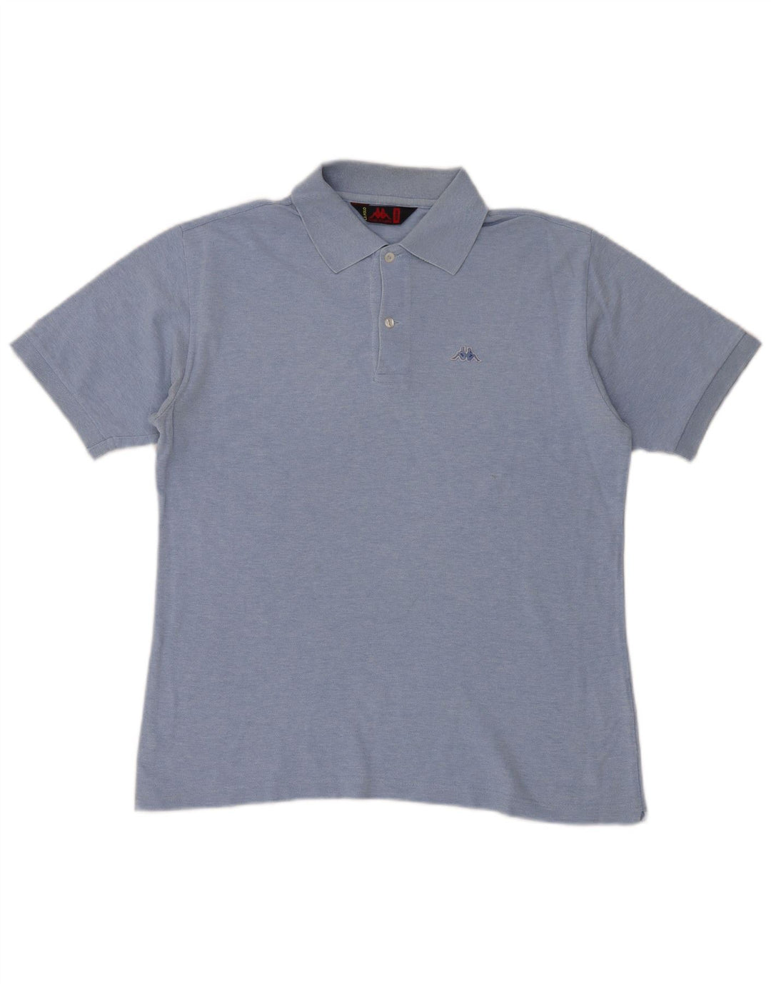 Camisa polo masculina Kappa algodão azul médio