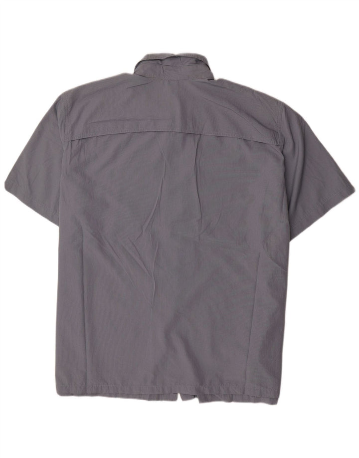 Camisa masculina de manga curta EDDIE BAUER 3XL azul poliéster