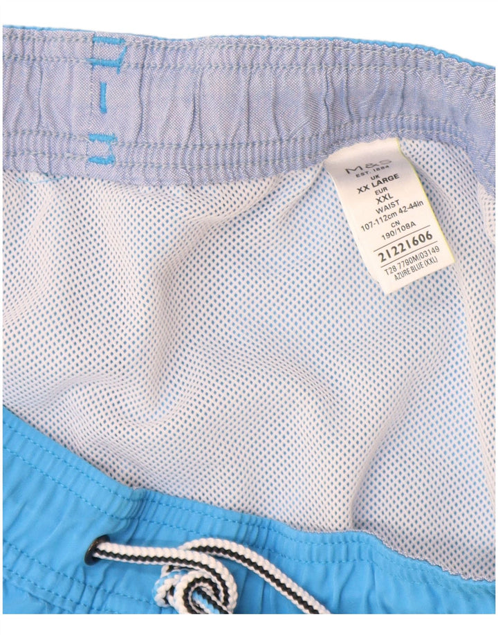 Shorts de natação masculino Marks & Spencer 2XL poliéster azul
