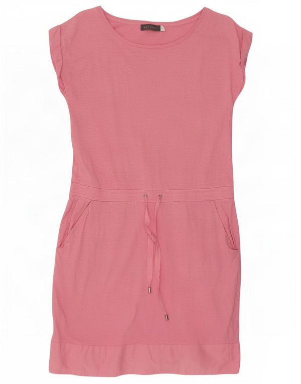 Vestido camiseta feminino MINT VELVET Reino Unido 10 algodão rosa pequeno