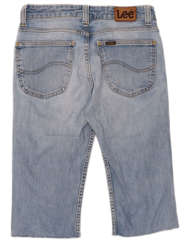 Bermuda jeans Lee feminina Desoto W29 algodão azul médio