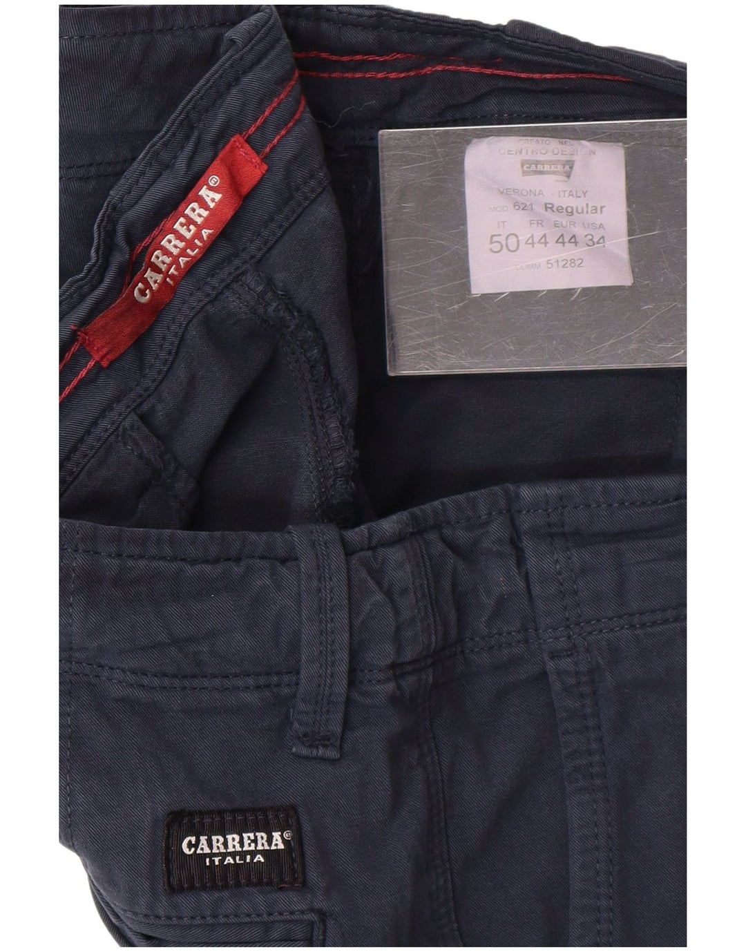 Carrera Mens Chino Shorts W34 Grande Azul Marinho