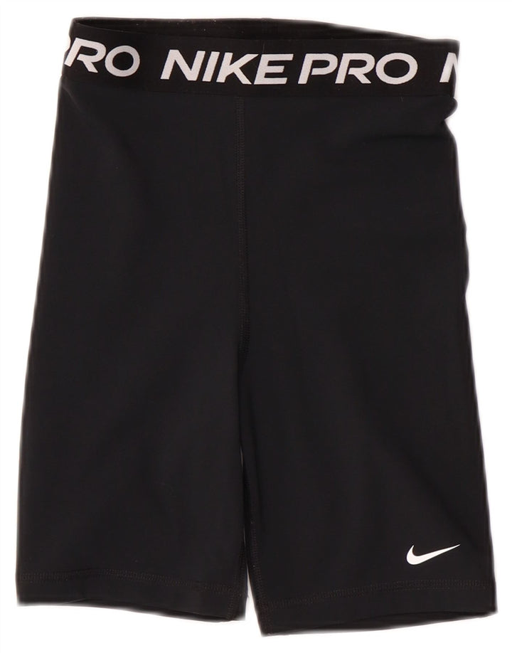 Shorts esportivos femininos NIKE Dri Fit Graphic UK 4 XS preto poliéster
