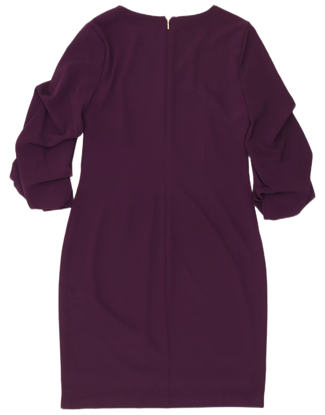 Vestido feminino Dkny manga 3/4 com bainha US 6 médio roxo