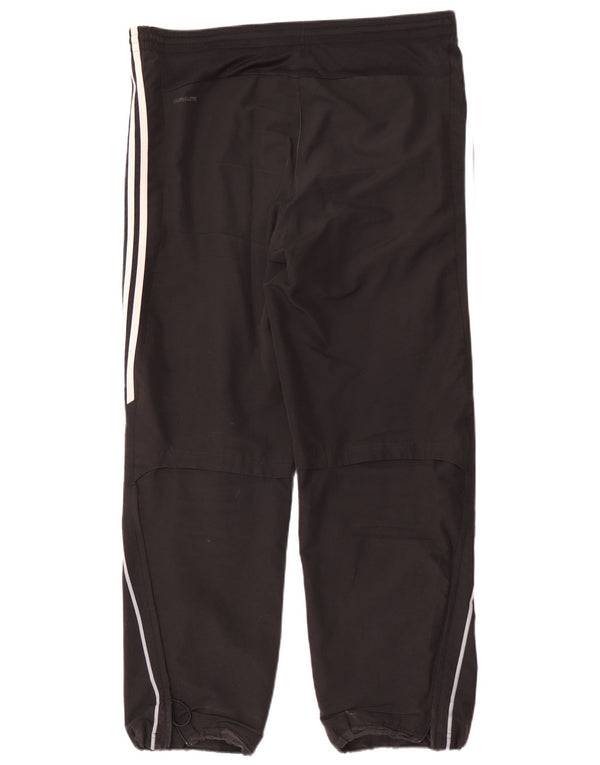 Adidas Mens Treino Calças Médio Preto Poliéster Esportes