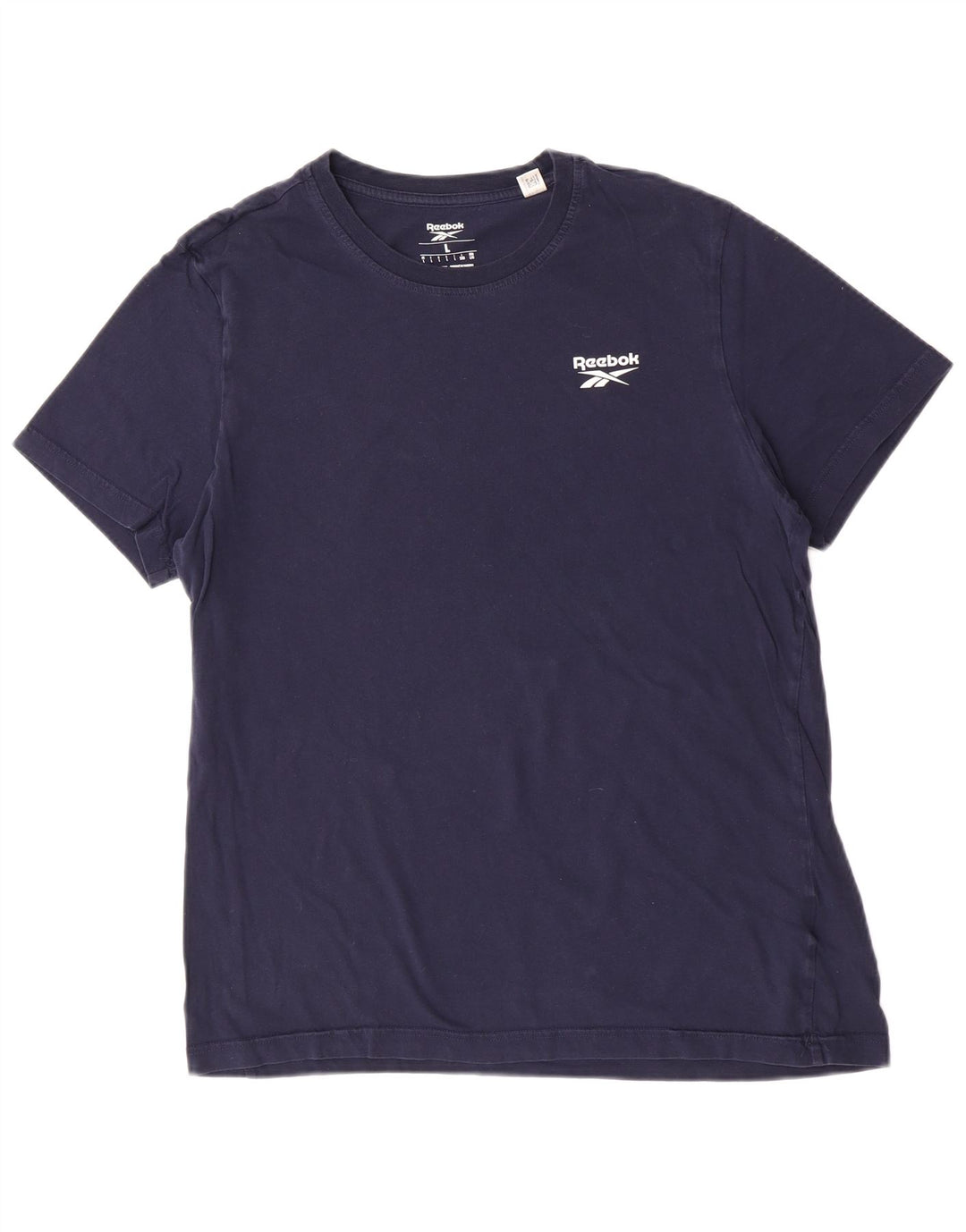 Camiseta masculina Reebok grande algodão azul marinho