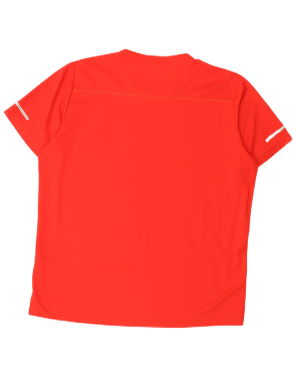 Adidas Mens Climalite Camiseta Top XL Vermelho Poliéster