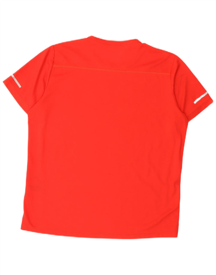 Adidas Mens Climalite Camiseta Top XL Vermelho Poliéster