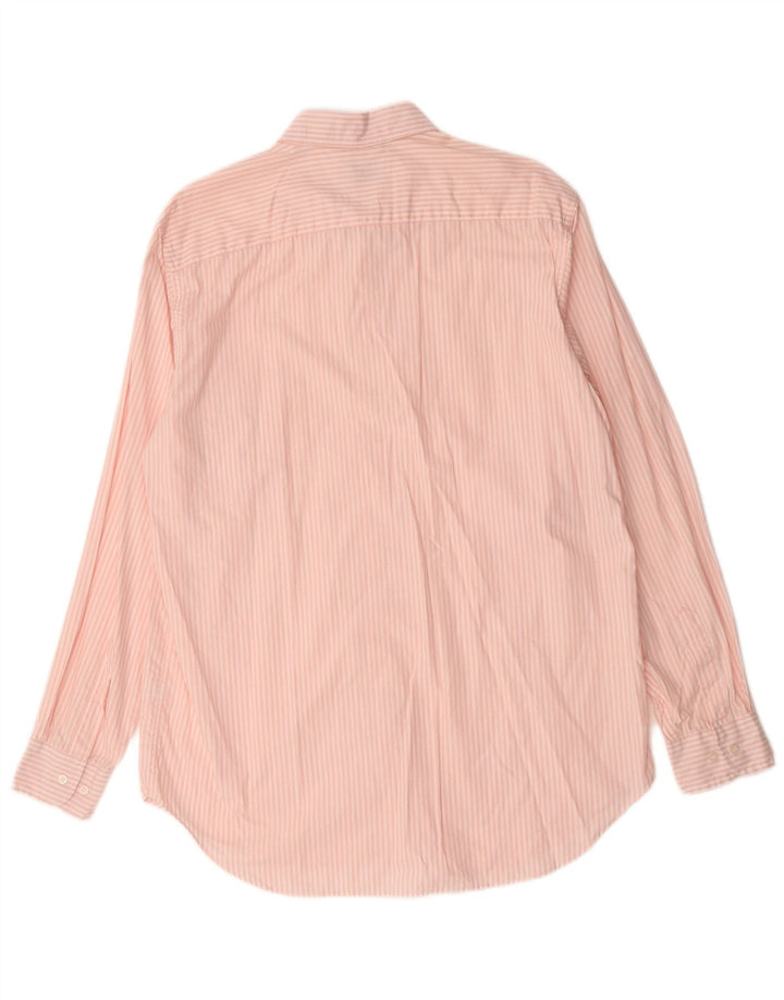 Camisa masculina Balloon tamanho 41 algodão listrado rosa médio