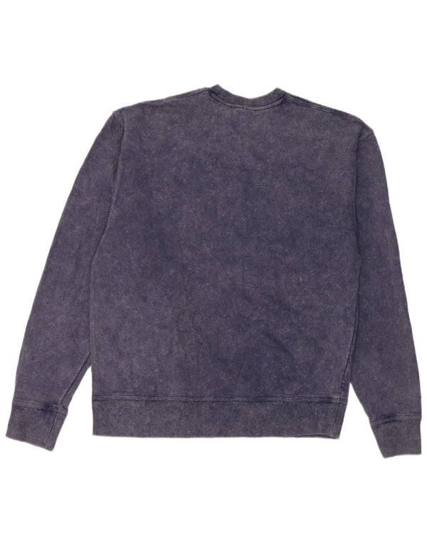 Champion moletom masculino jumper médio azul marinho algodão