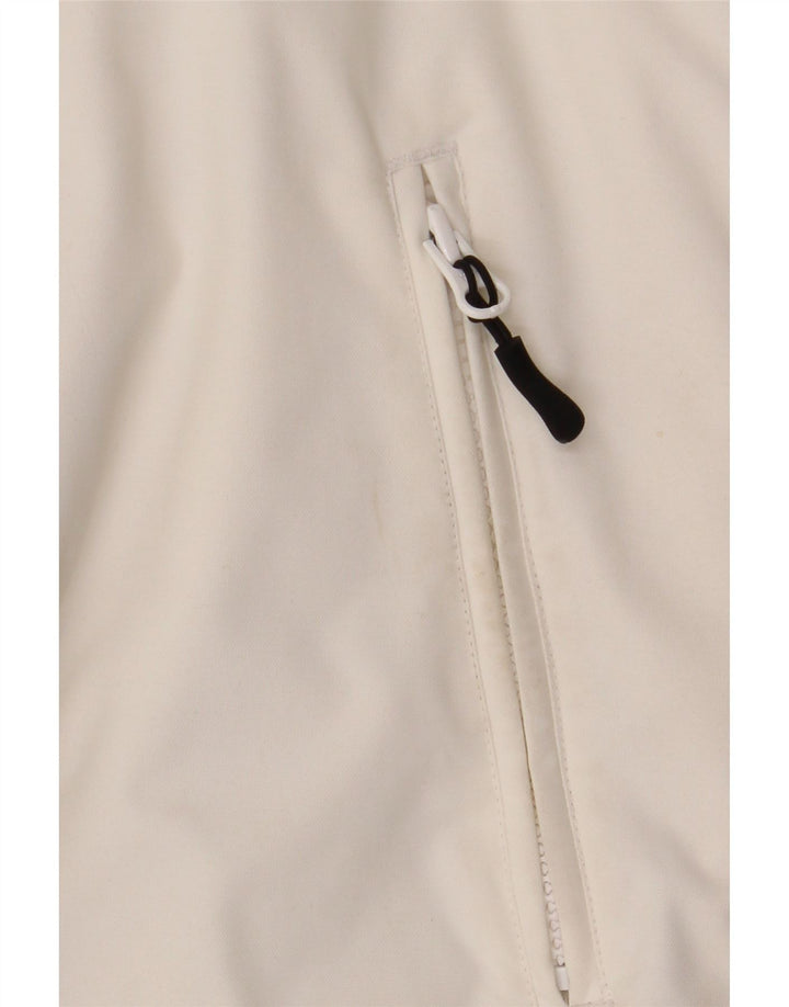 Adidas Mens Jaqueta Acolchoada Com Capuz UK 38 Médio Branco Nylon