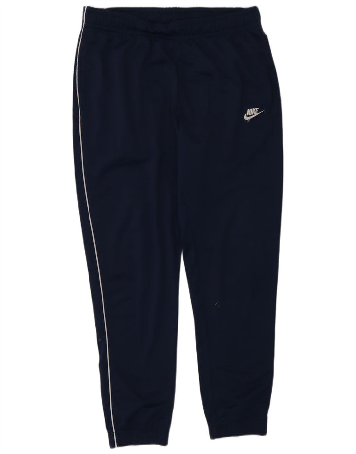 Calça de treino masculina Nike joggers grande poliéster azul marinho