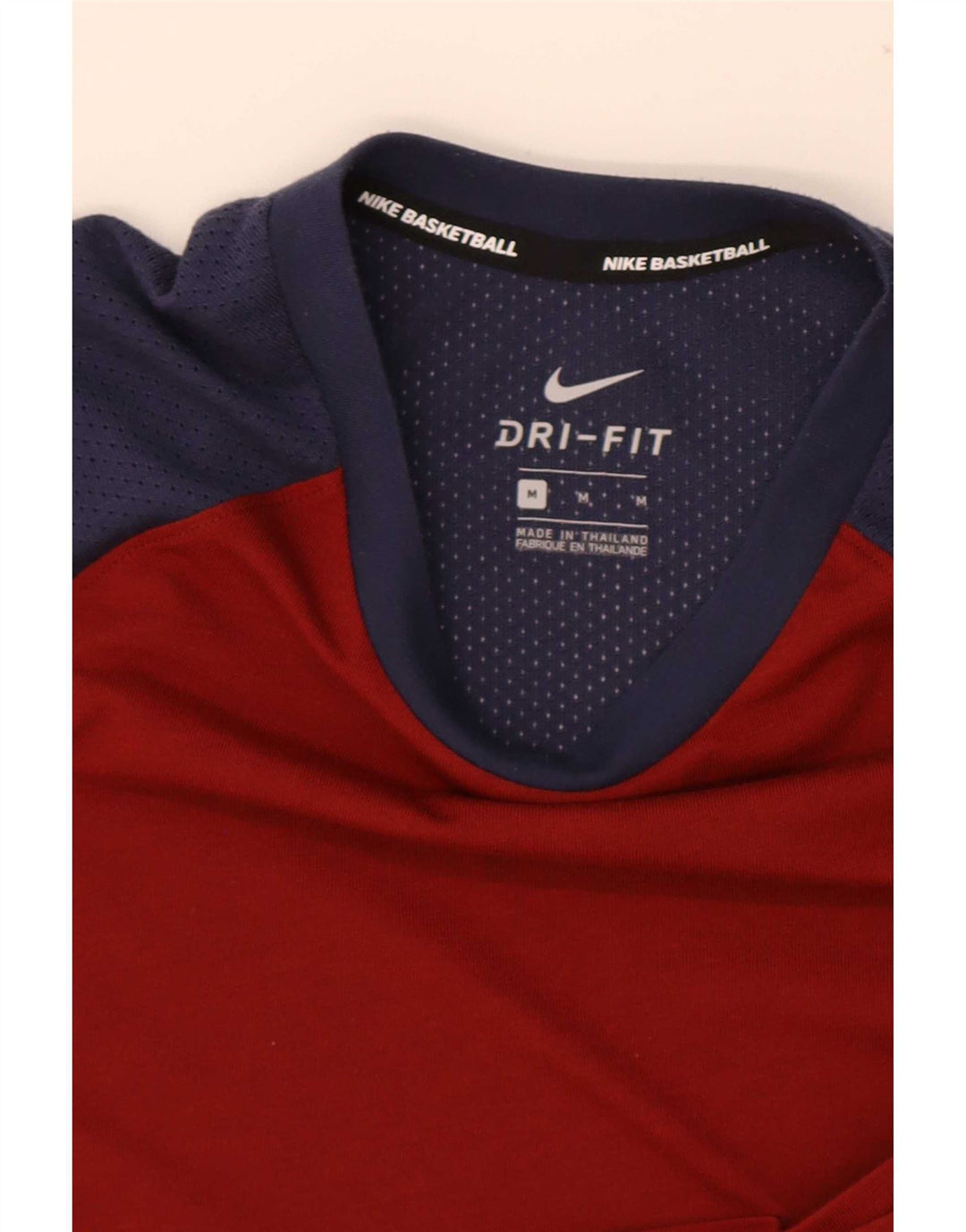 Camiseta masculina Nike Dri Fit Top Medium Red Colourblock