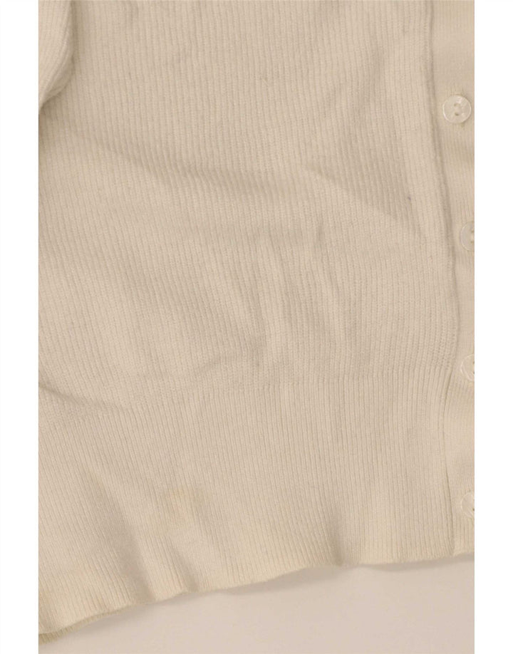 Suéter cardigã feminino Marks & Spencer Reino Unido 14 viscose bege médio