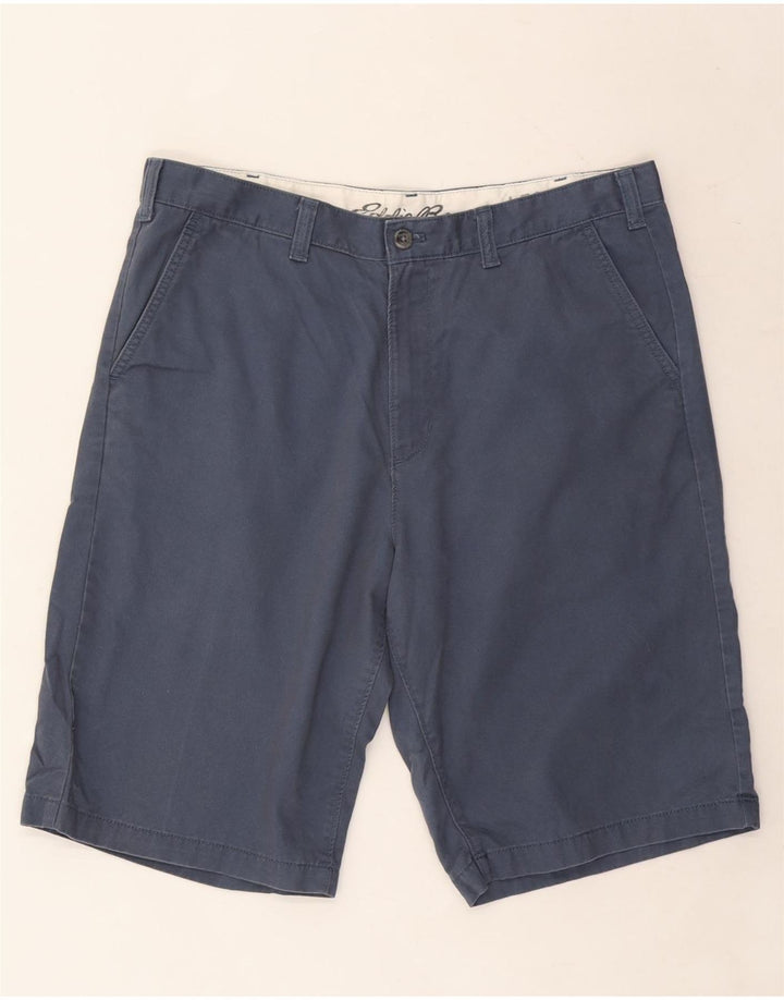 EDDIE BAUER Mens Legend Chino Shorts W36 Grande Algodão Azul Marinho