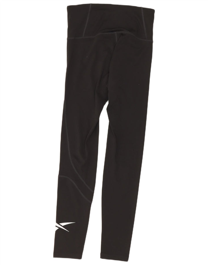 Leggings Reebok Mulher UK 8/10 Pequeno Poliéster Preto