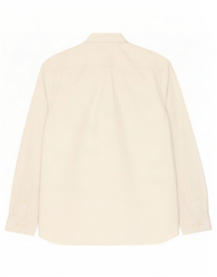 Camisa masculina de ajuste regular Gant, algodão guingão branco médio