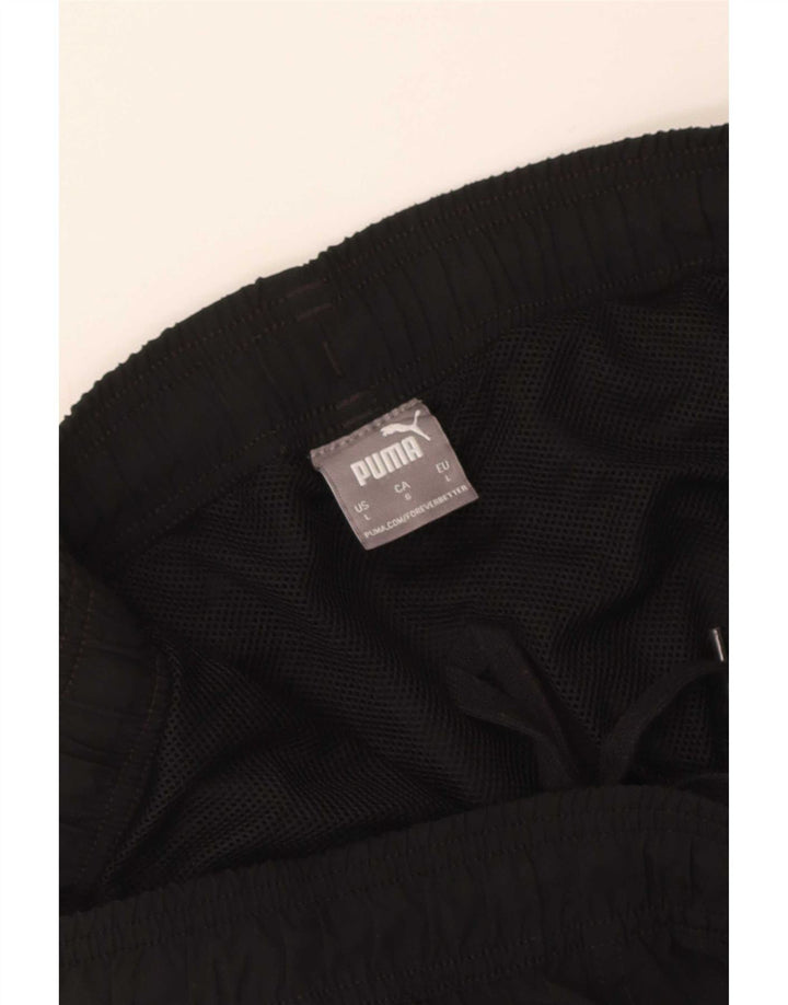Shorts esportivos gráficos masculinos Puma grandes pretos