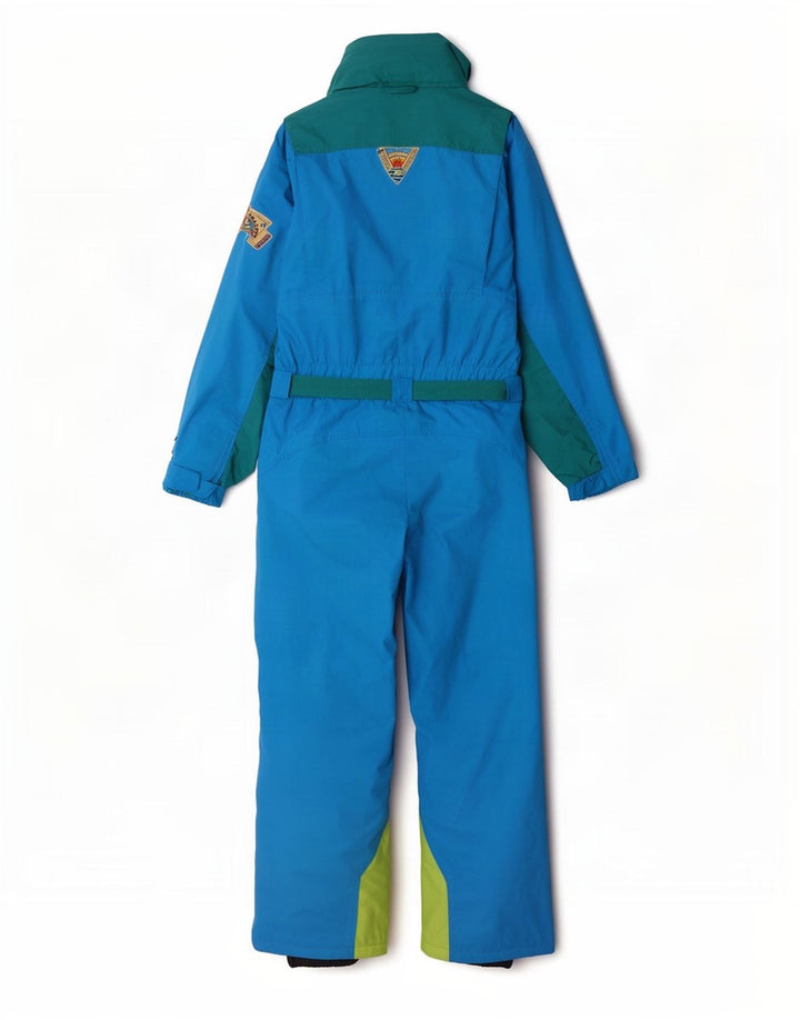 Macacão de esqui masculino vintage IT 48 Medium Blue Colourblock Nylon