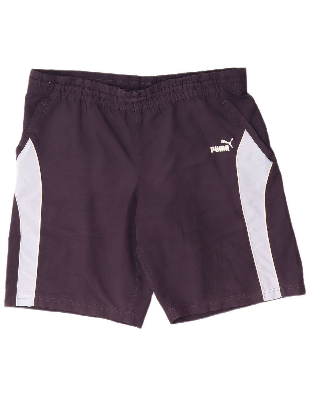 Shorts esportivos masculinos Puma grande poliéster colorblock azul marinho