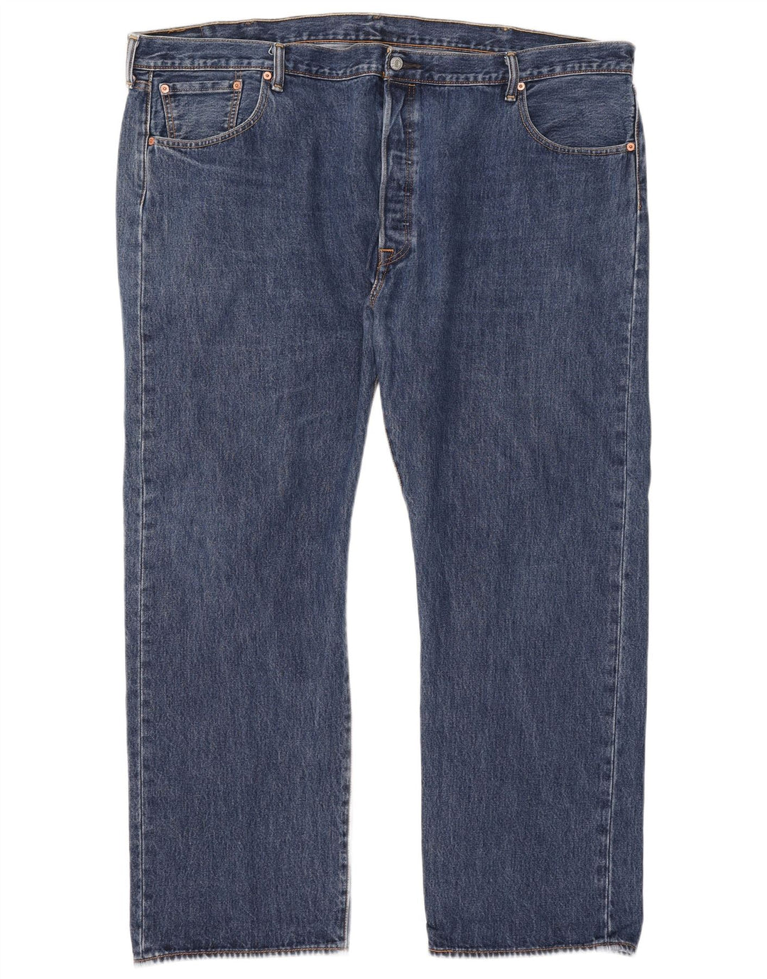 Jeans retos masculinos Levi's W48 L32 algodão azul