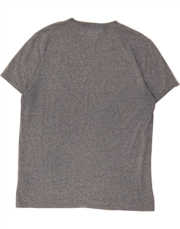 TOMMY HILFIGER Mens Regular Fit T-Shirt Top XL Grey Flecked Cotton Vintage Tommy Hilfiger and Second-Hand Tommy Hilfiger from Messina Hembry 