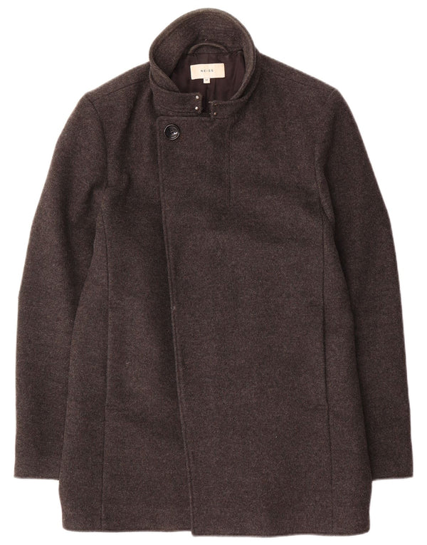 Sobretudo masculino Reiss UK 38 lã cinza médio