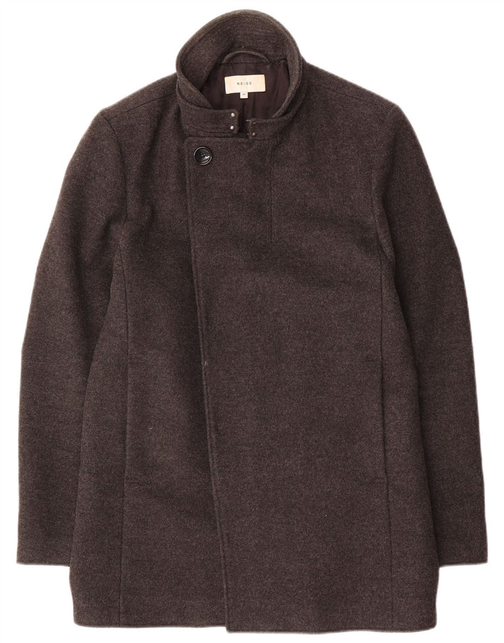 Sobretudo masculino Reiss UK 38 lã cinza médio