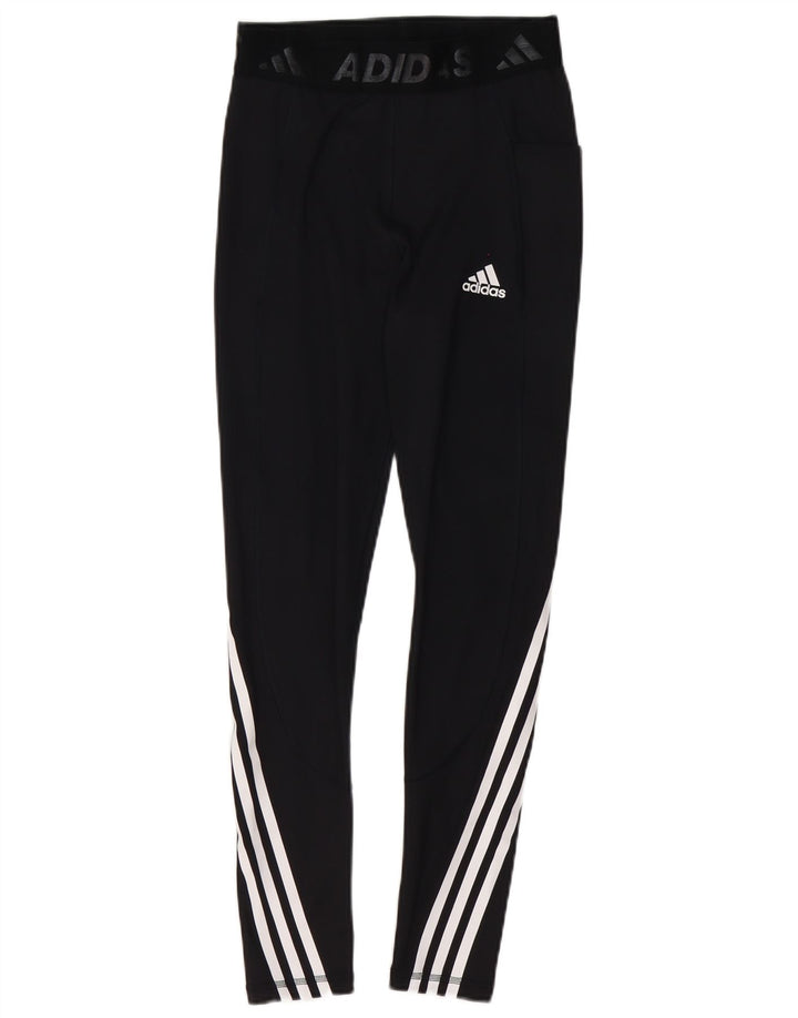 Leggings Adidas Femininas UK 8 Pequenas Pretas