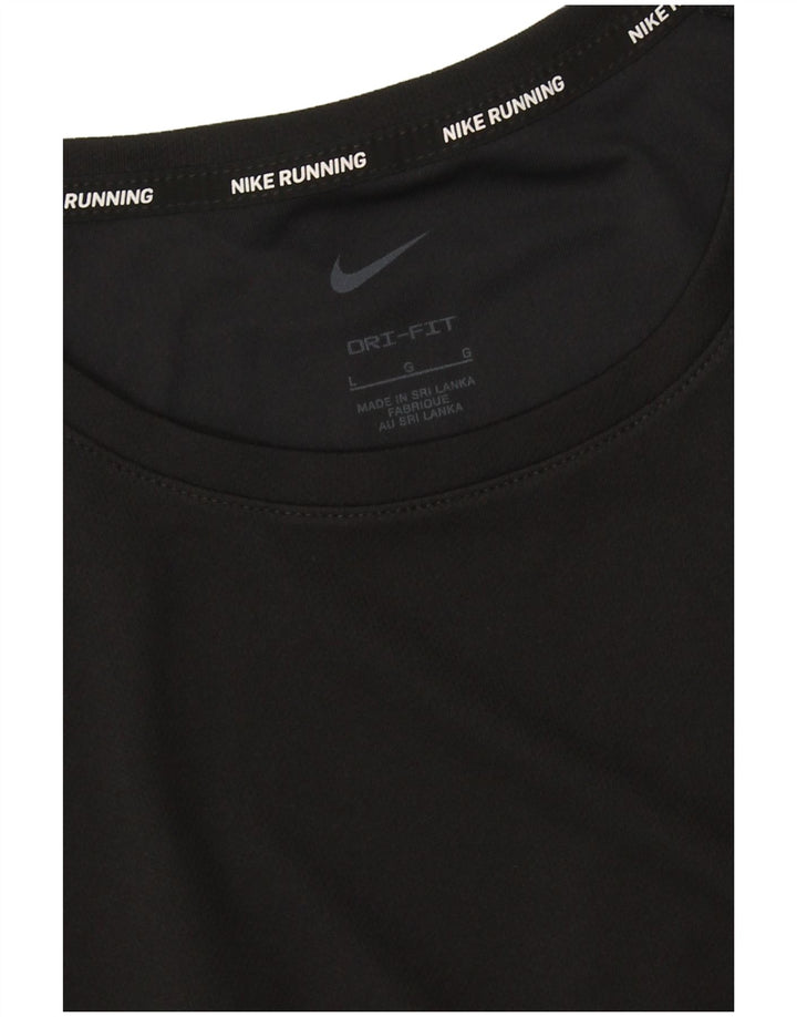 Camiseta Nike Masculina Dri Fit Running Top Grande Preta