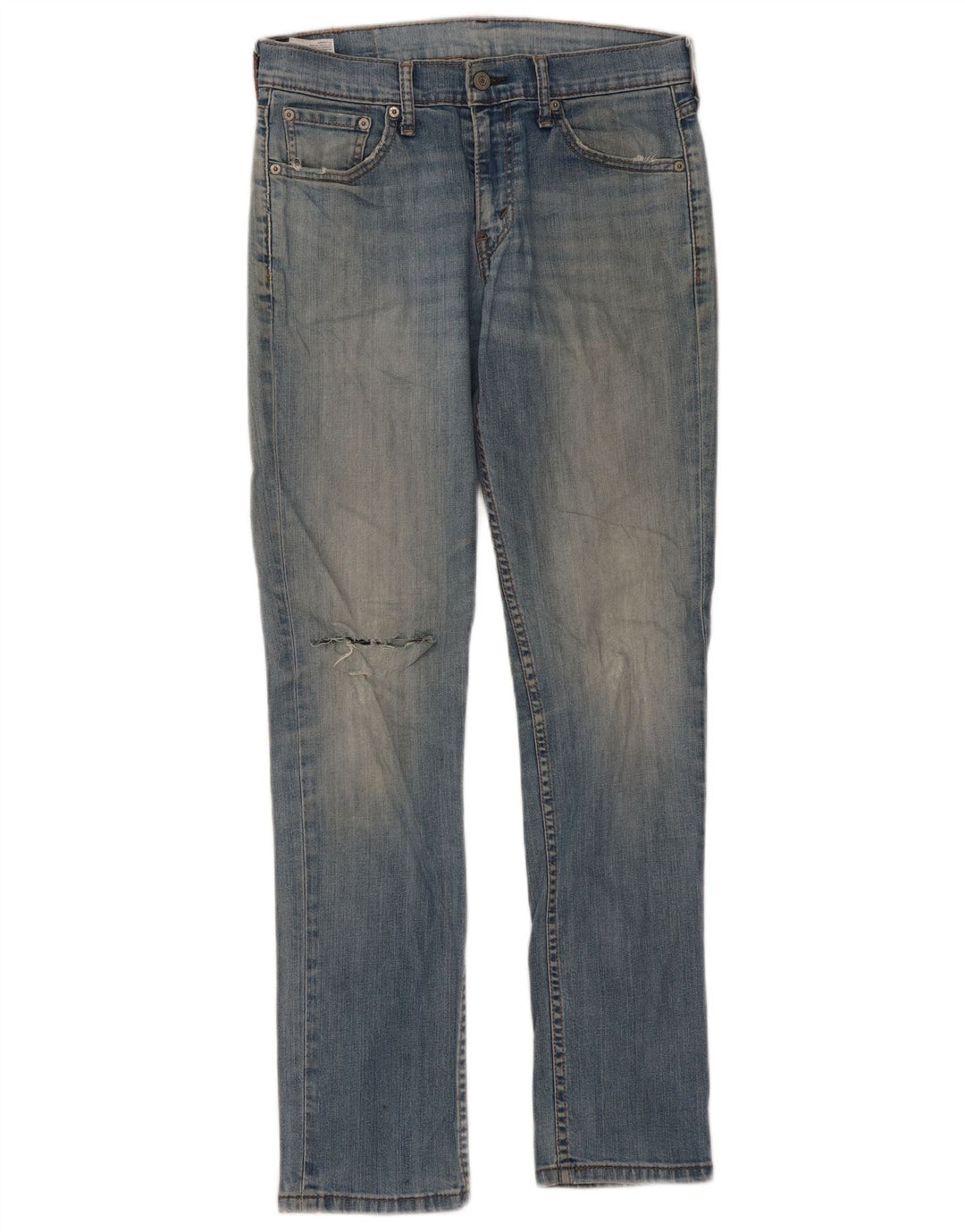 LEVI'S Jeans femininos desgastados slim W30 L32 algodão azul