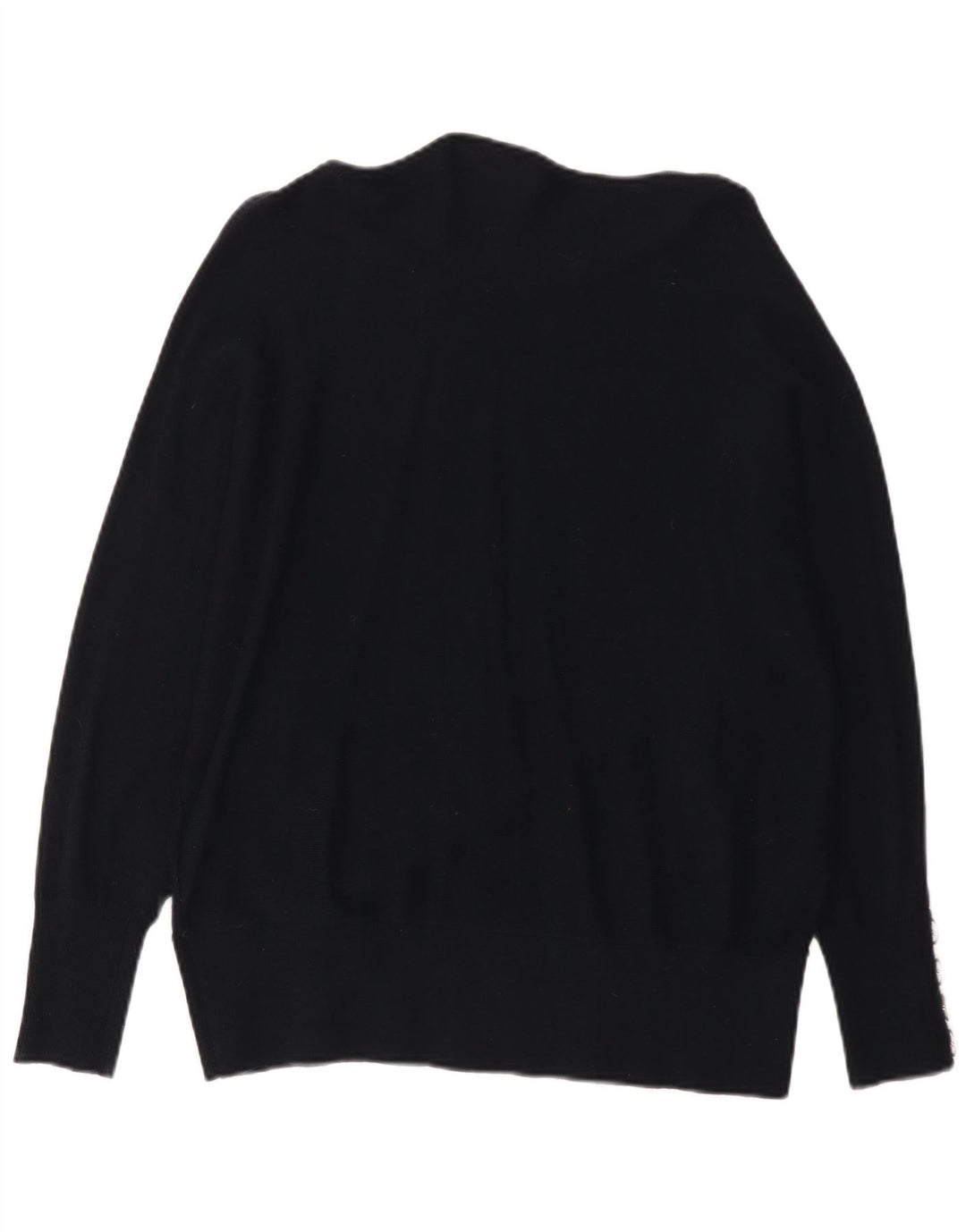 Suéter feminino MINT VELVET com gola canoa grande Reino Unido 14 médio preto