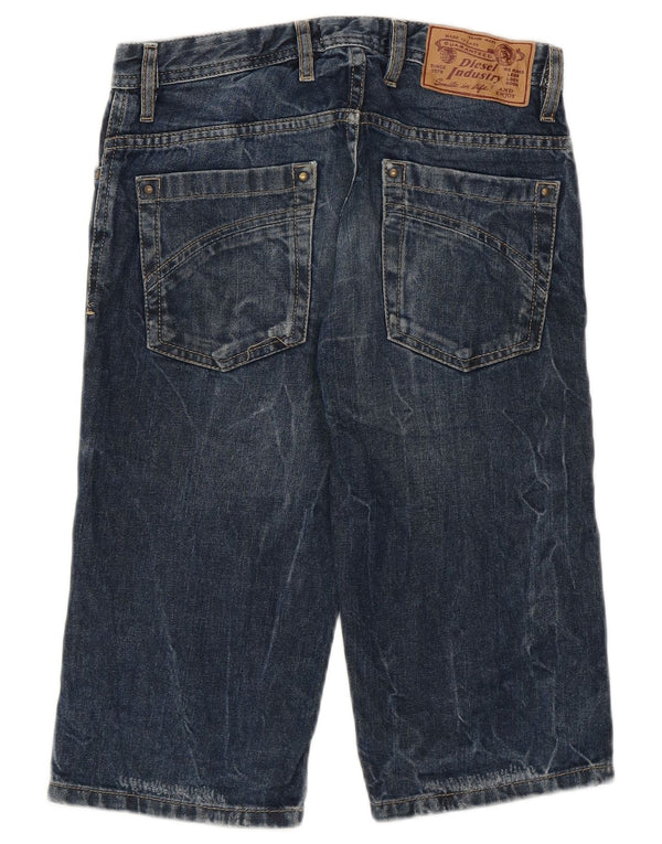 Bermuda jeans Diesel Boys Acid Wash 11-12 anos W26 Azul