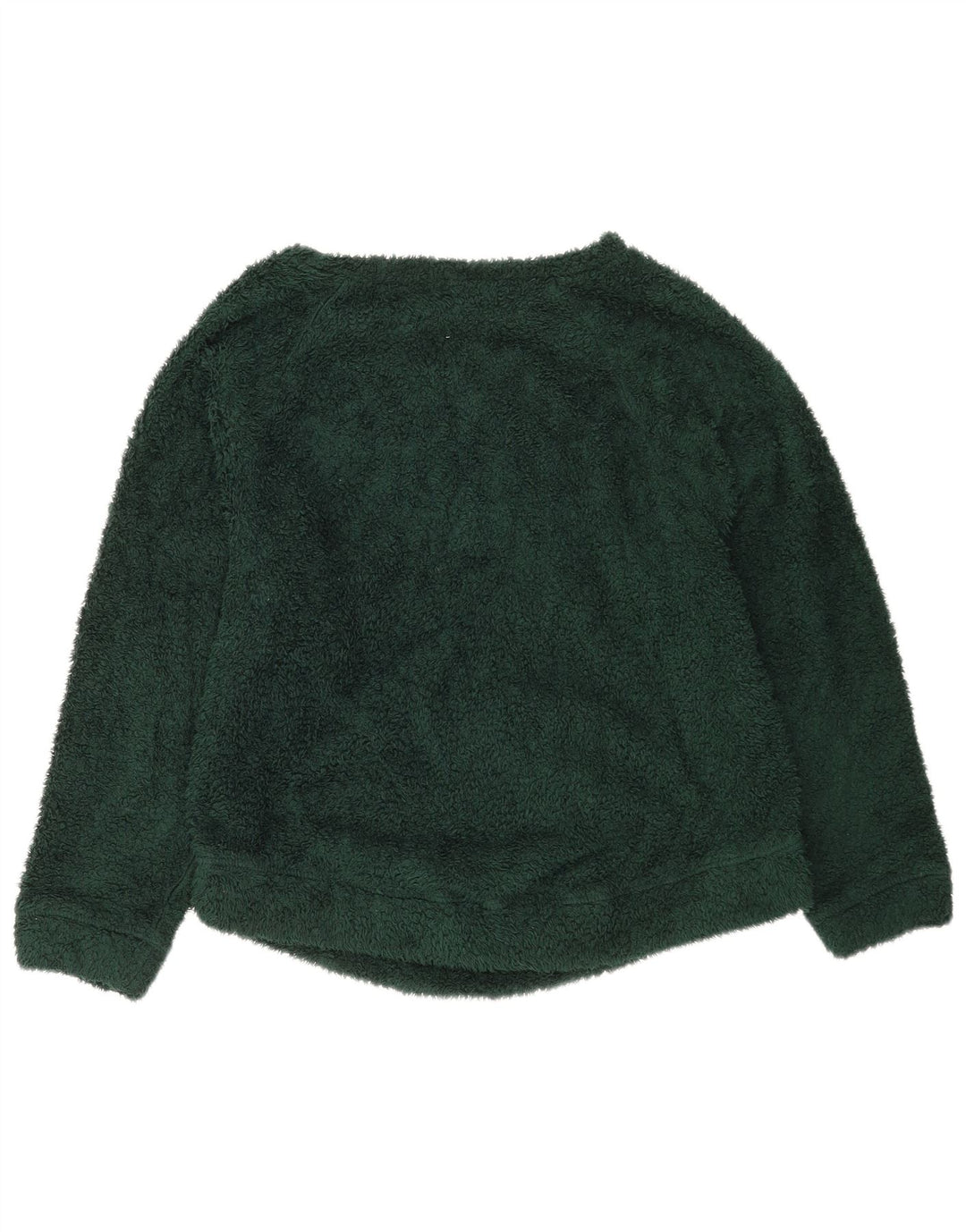 Camisola de lã de grandes dimensões para mulher Benetton UK 10 poliéster verde pequeno
