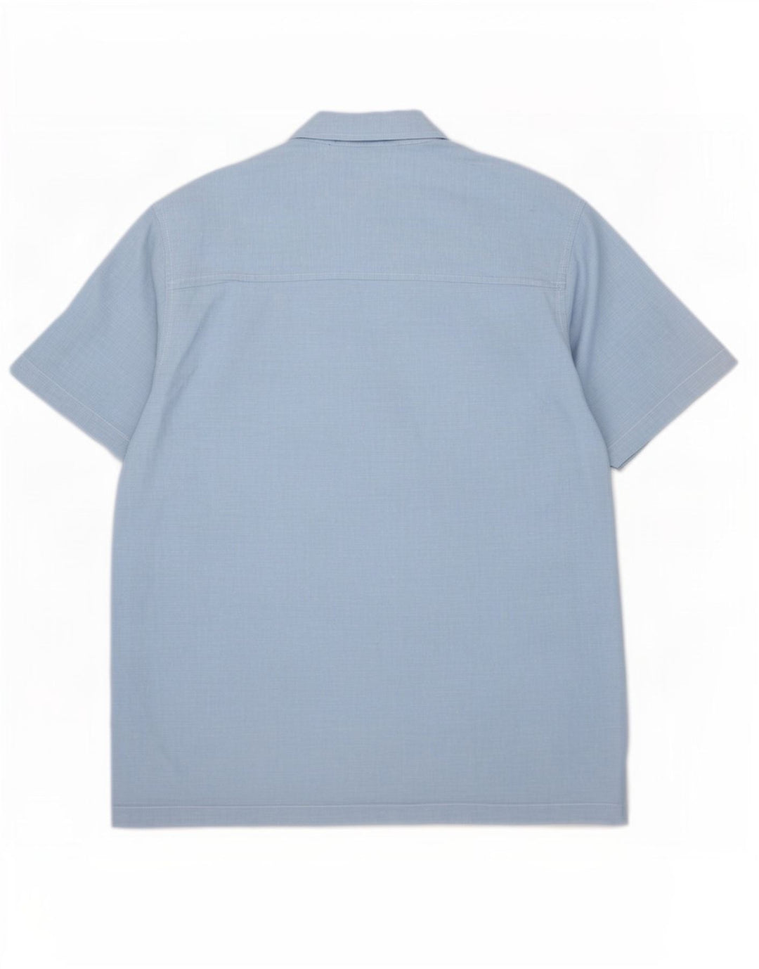 Camisa masculina de manga curta Chaps XL linho azul