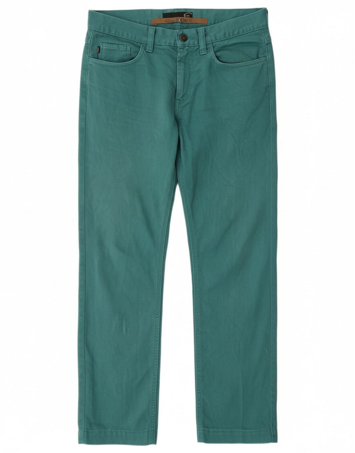 Calça jeans reta feminina CAVALLI W34 L32 verde