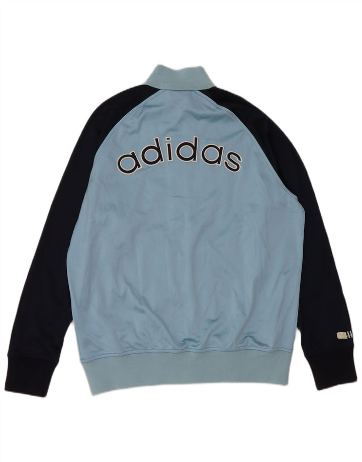 Adidas Meninos Graphic Tracksuit Top Jacket 15-16 Anos Azul Colorblock