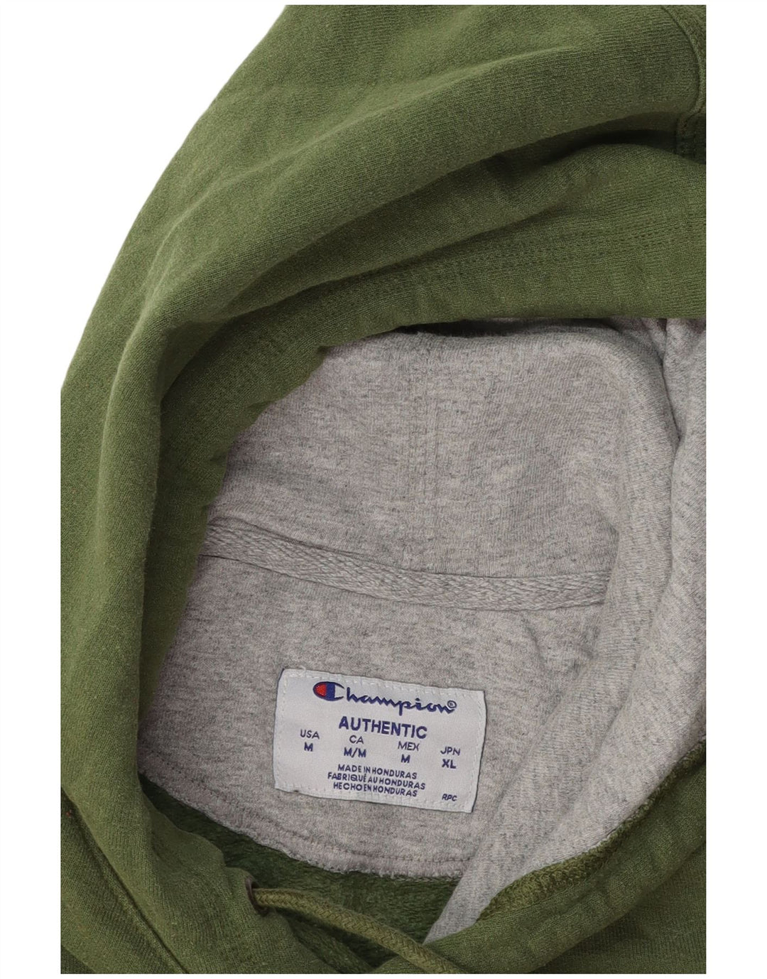 CHAMPION Suéter masculino com capuz de algodão verde médio